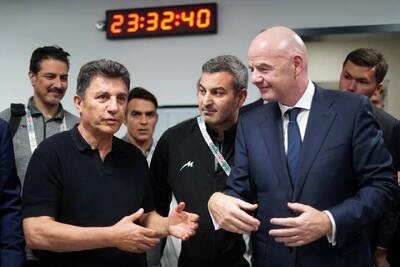 حضور نماینده ایران در محل برگزاری قرعه‌کشی جام جهانی + عکس