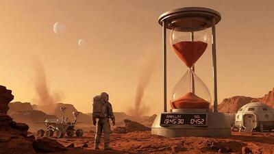  پاسخ دانشمندان به معمای دیرینه فضایی: زمان در مریخ چگونه می‌گذرد؟