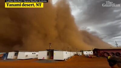 ببینید؛ طوفان شن سهمگین در استرالیا