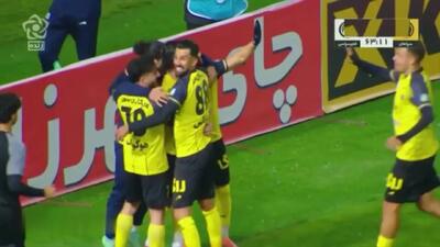 گل اول سپاهان به فجر + ویدئو