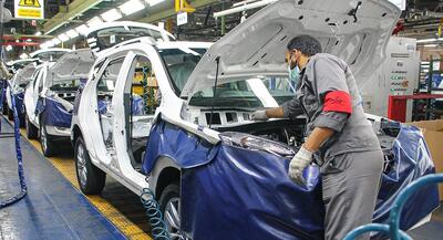 تولید خودروی سواری در سراشیبی