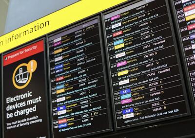  مشکل فنی، پروازهای فرودگاه ادینبرو اسکاتلند را زمین‌گیر کرد