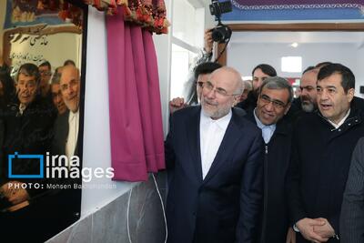 افتتاح دو مجموعه ورزشی با حضور رئیس مجلس در مشهد