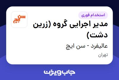  استخدام مدیر اجرایی گروه (زرین دشت) در عالیفرد - سن ایچ