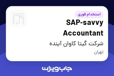  استخدام SAP-savvy Accountant در شرکت گیتا کاوان آینده