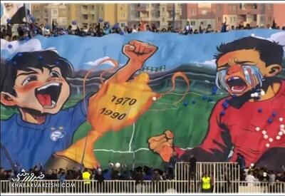  کری سنگین استقلالی‌ها روی سکوها؛ اشک پرسپولیس درآمد +عکس