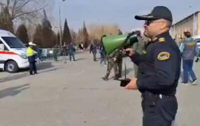  فیلم/ خوش‌آمدگویی پلیس اراک به تماشاگران شهرآورد پایتخت