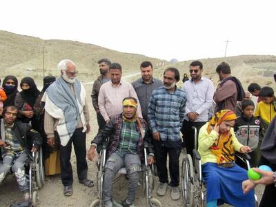  همایش پیاده‌روی معلولین در روستای کارگنجی_بشاگرد برگزار شد