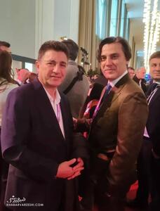 قلعه‌نویی در کنار چهره سرشناس فوتبال ایتالیا +عکس - پارس فوتبال