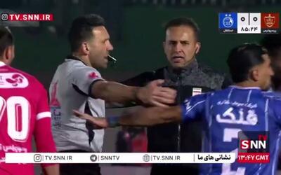  درگیری بازیکنان استقلال و پرسپولیس در دقایق پایانی دربی + فیلم