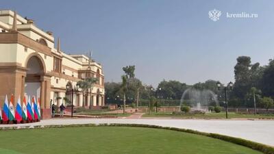  برنامه بعدی رئیس جمهور روسیه در دهلی نو، مذاکرات دو کشور در کاخ حیدرآباد است.