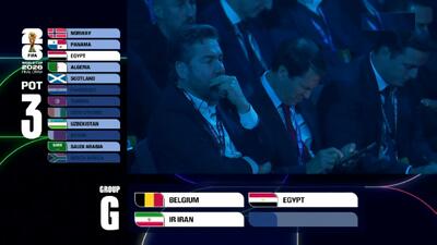 مصر، در گروه ایران و بلژیک قرار گرفت