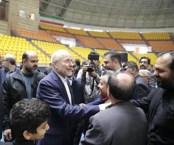  ورزشگاه شهید رئیسی مشهد با حضور رییس مجلس به بهره‌برداری رسید