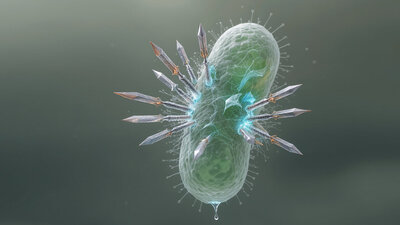 چارچوب‌های آلی فلزی با «خنجرهای مولکولی» باکتری‌ها را سوراخ می‌کنند