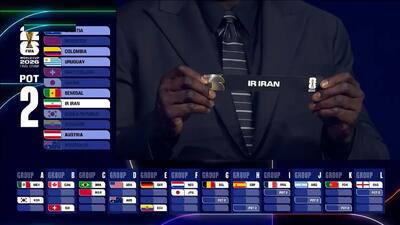 تیم ملی ایران در گروه G جام جهانی ۲۰۲۶ با بلژیک هم‌گروه شد (فیلم)