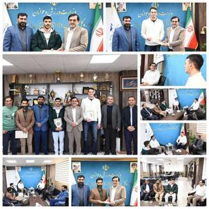  تجلیل از قهرمانان البرزی شنا و شیرجه