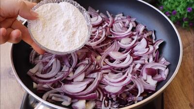  فقط پیاز و آرد، با این دو ماده می توانید شگفتی ها خلق کنید !