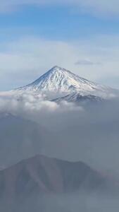  چهره دماوند بالاخره سفید شد + فیلم