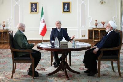  پزشکیان میزبان محسنی اژه و قالیباف شد
