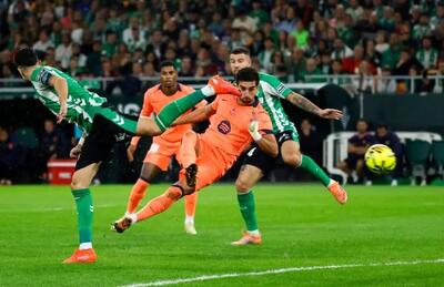 پوشش زنده؛ رئال بتیس مقابل بارسلونا [ ۱ - ۴ ] / پایان نیمه اول با طوفان بارسا