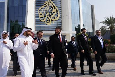 جولانی از مقر سفیدشویی بازدید کرد