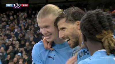 گل اول منچستر سیتی به ساندرلند (سوپرگل دیاز)