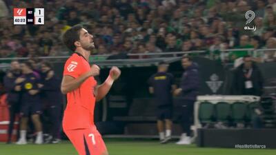 گل چهارم بارسلونا به بتیس (هت تریک فران تورس)