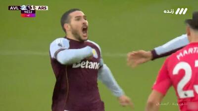 گل دوم استون ویلا به آرسنال (امیلیانو بوندیا در دقیقه 95)