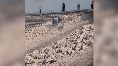 ویدیویی از بازسازی سکوهای ورزشگاه آزادی