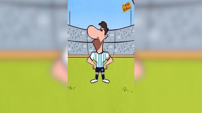 تیم ملی اردن در مقابل مسی بزرگ؛ انیمیشن عمر مومنی انیماتور اردنی بعد از قرعه کشی جام جهانی