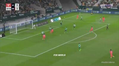 ویدیو: گل دوم بارسلونا به رئال بتیس توسط فران تورس