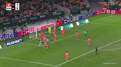 ویدیو: گل دوم رئال بتیس به بارسلونا توسط دیگو یورنته