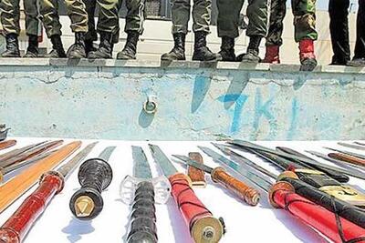  سلاح‌های سرد عجیب اوباش حسن آباد  فشافویه، ابزارهایی که  تابحال ندیدید!