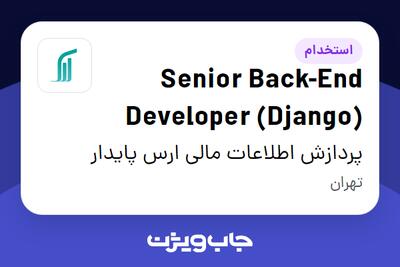  استخدام Senior Back-End Developer (Django) در پردازش اطلاعات مالی ارس پایدار