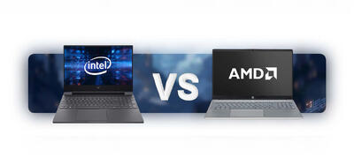  مقایسه قدرت پردازنده‌های اینتل و AMD در لپ‌تاپ‌های HP