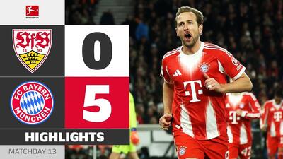ویدیو| خلاصه بازی بایرن مونیخ ۵ - اشتوتگارت ۰/ تیم کمپانی صدرنشین دست نیافتنی!