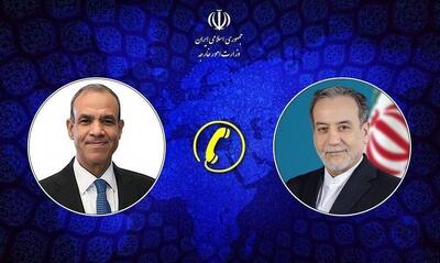  گفت‌وگوی تلفنی وزیران امور خارجه ایران و مصر