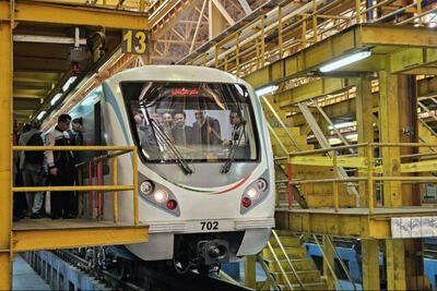 رونمایی از 2 رام قطار متروی ملی