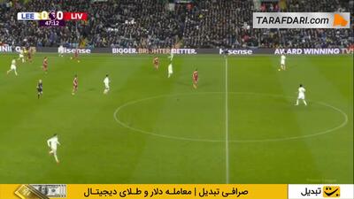 اشتباه مدافع حریف؛ گل هوگو اکیتیکه به لیدز یونایتد (لیدز یونایتد 0-1 لیورپول) - پارس فوتبال