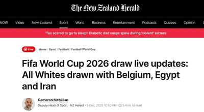 واکنش نیوزیلند به قرعه گروه‎ :G ‎شروعی مرگبار با ایران‎!‎ - پارس فوتبال