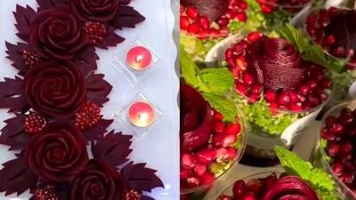 ایده‌ های جذاب تزئین لبو شب یلدا | 30 ترند داغ سال 1404