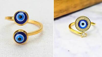 15 طرح خیره‌ کننده انگشتر چشم نظر برای استایلی زیبا و روح‌ نواز