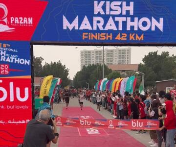  نفرات برتر ماراتن زنان کیش/عکس
