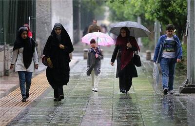 هوای اغلب مناطق کشور از فردا بارانی می‌شود