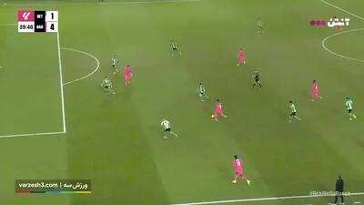 گل چهارم بارسلونا به بتیس+ ویدئو