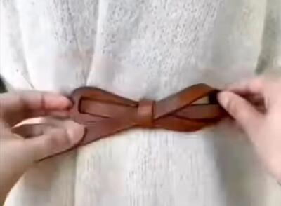  مدل های بستن کمربند زنانه؛ رو بافت یا پالتو کمریتو اینجوری ببندی شل نمیشه شیکم هست