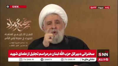  شیخ نعیم قاسم: آمریکا و اسرائیل حقی برای دخالت در تصمیمات لبنان ندارند