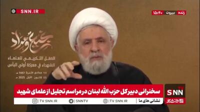  شیخ نعیم قاسم: عقب‌نشینی‌های اسرائیل تنها نتیجه ضربات مقاومت بوده است