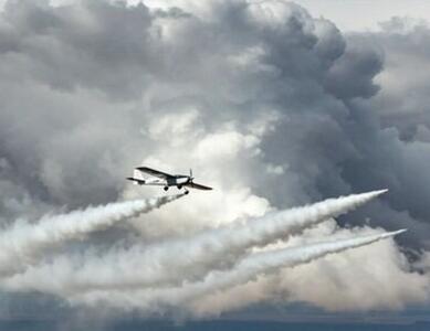 هواپیماها برای بارورسازی ابرها دست به کار شدند