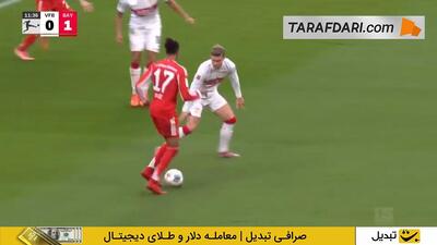 گل زیبای کنراد لایمر به اشتوتگارت (اشتوتگارت 0-1 بایرن مونیخ)